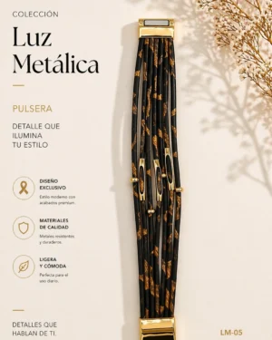Pulsera Acero Y Cuero Ref.lm 05 8E 16 | Megauz shop