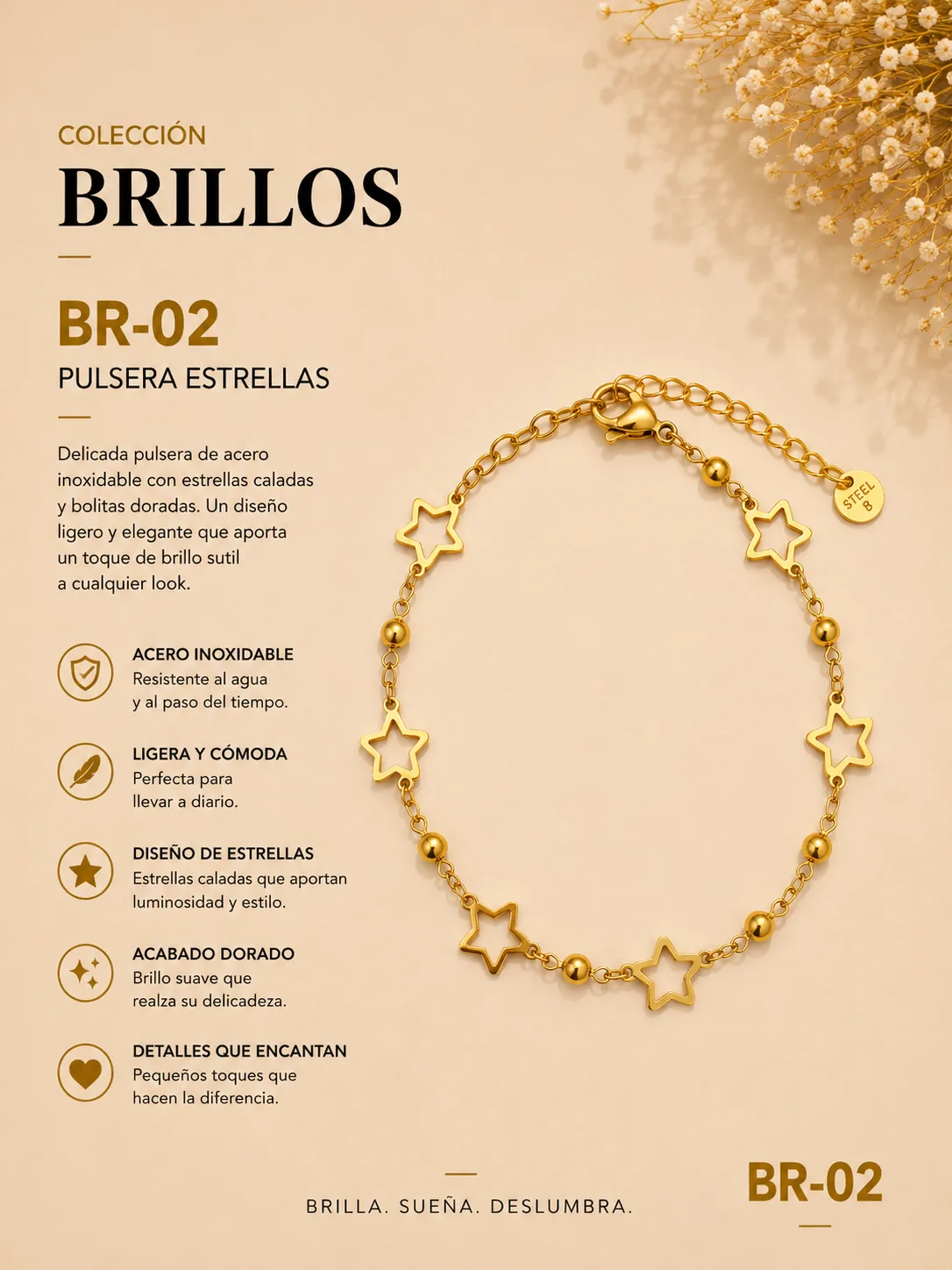 Pulsera Acero 8E Ref.br 02 | Megauz shop
