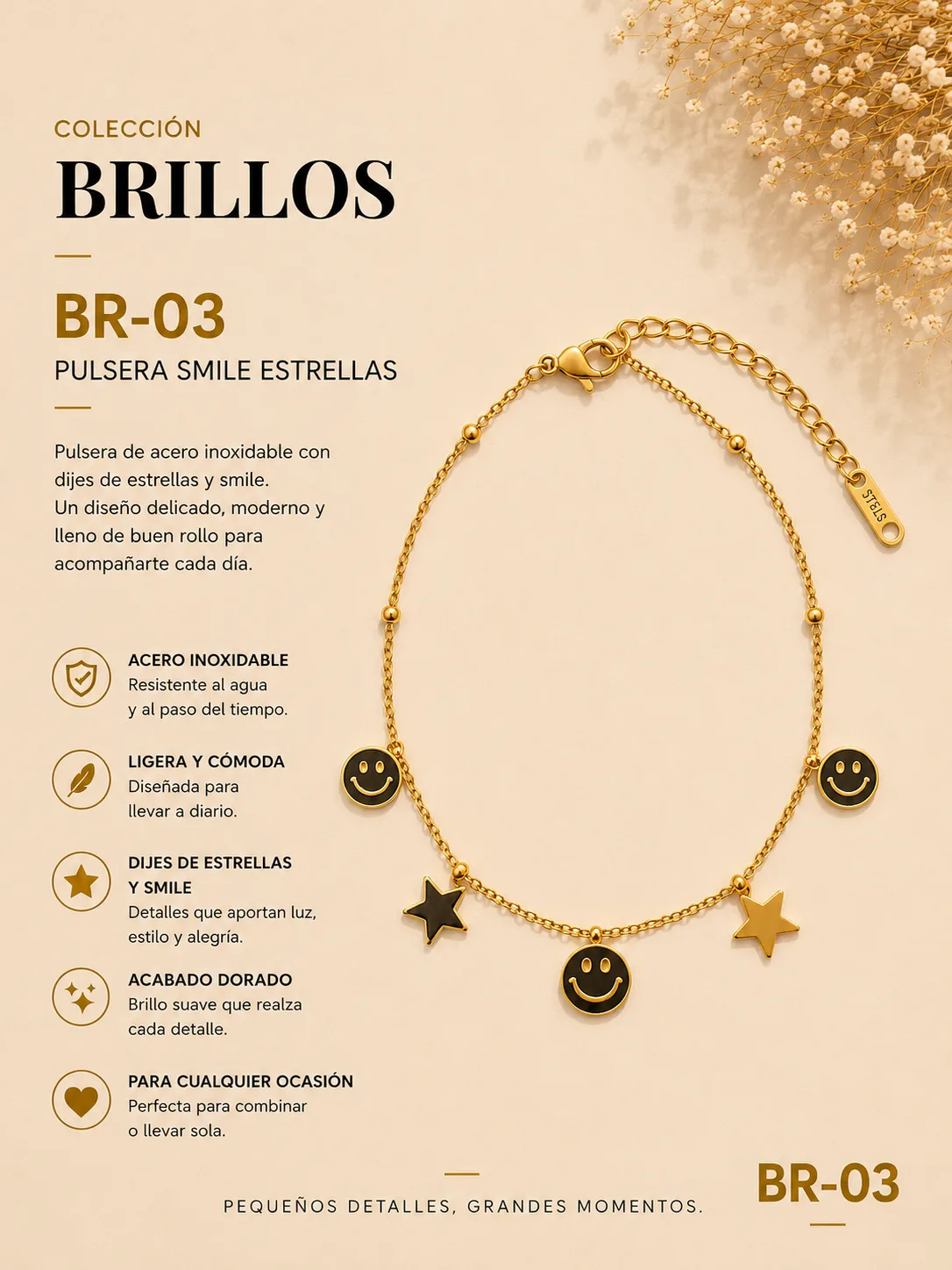 Pulsera Acero 8E Ref.br 03 | Megauz shop