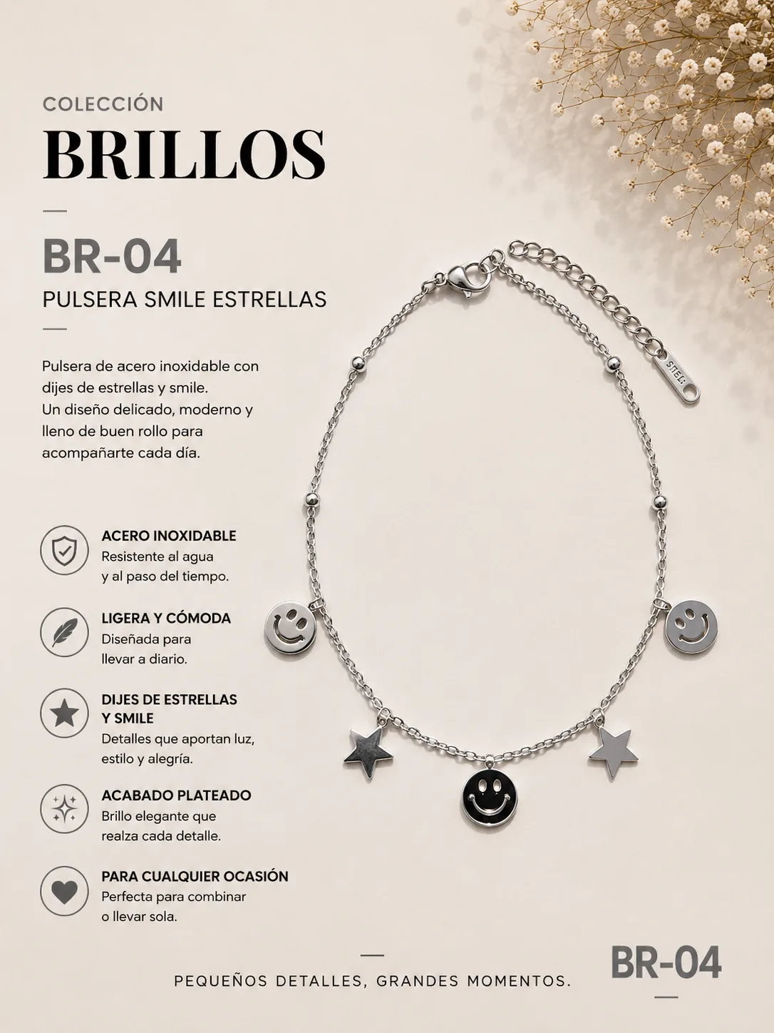 Pulsera Acero 8E Ref.br 04 | Megauz shop