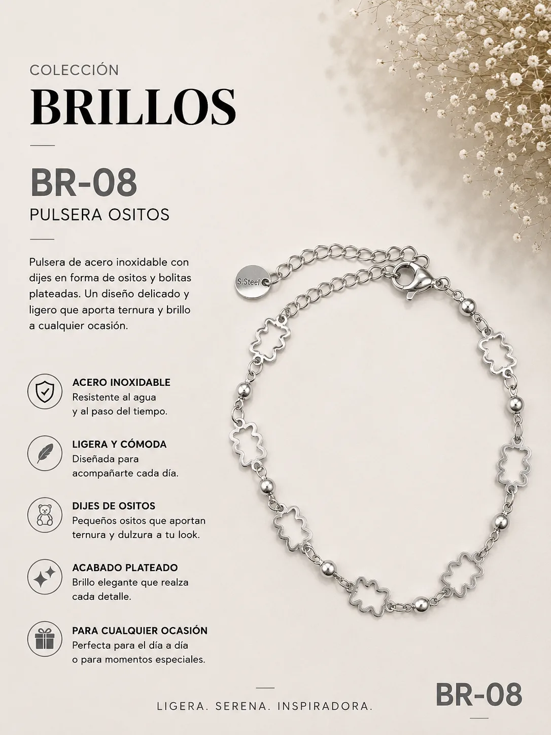 Pulsera Acero 8E Ref.br 08 | Megauz shop