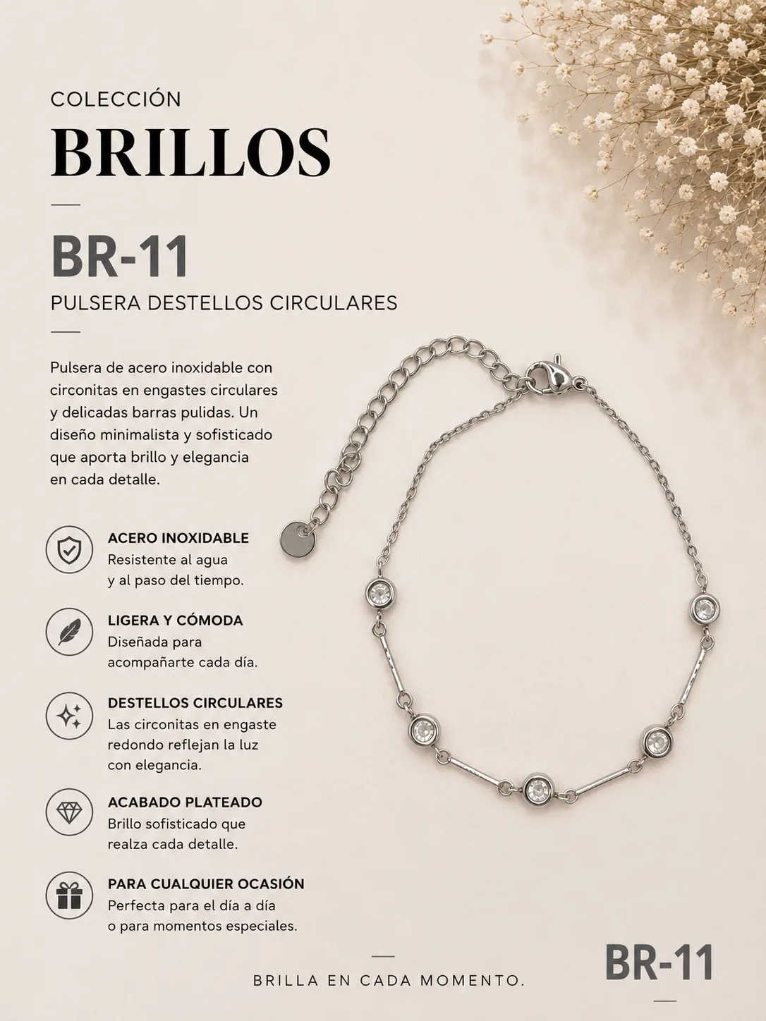 Pulsera Acero 8E Ref.br 11 | Megauz shop