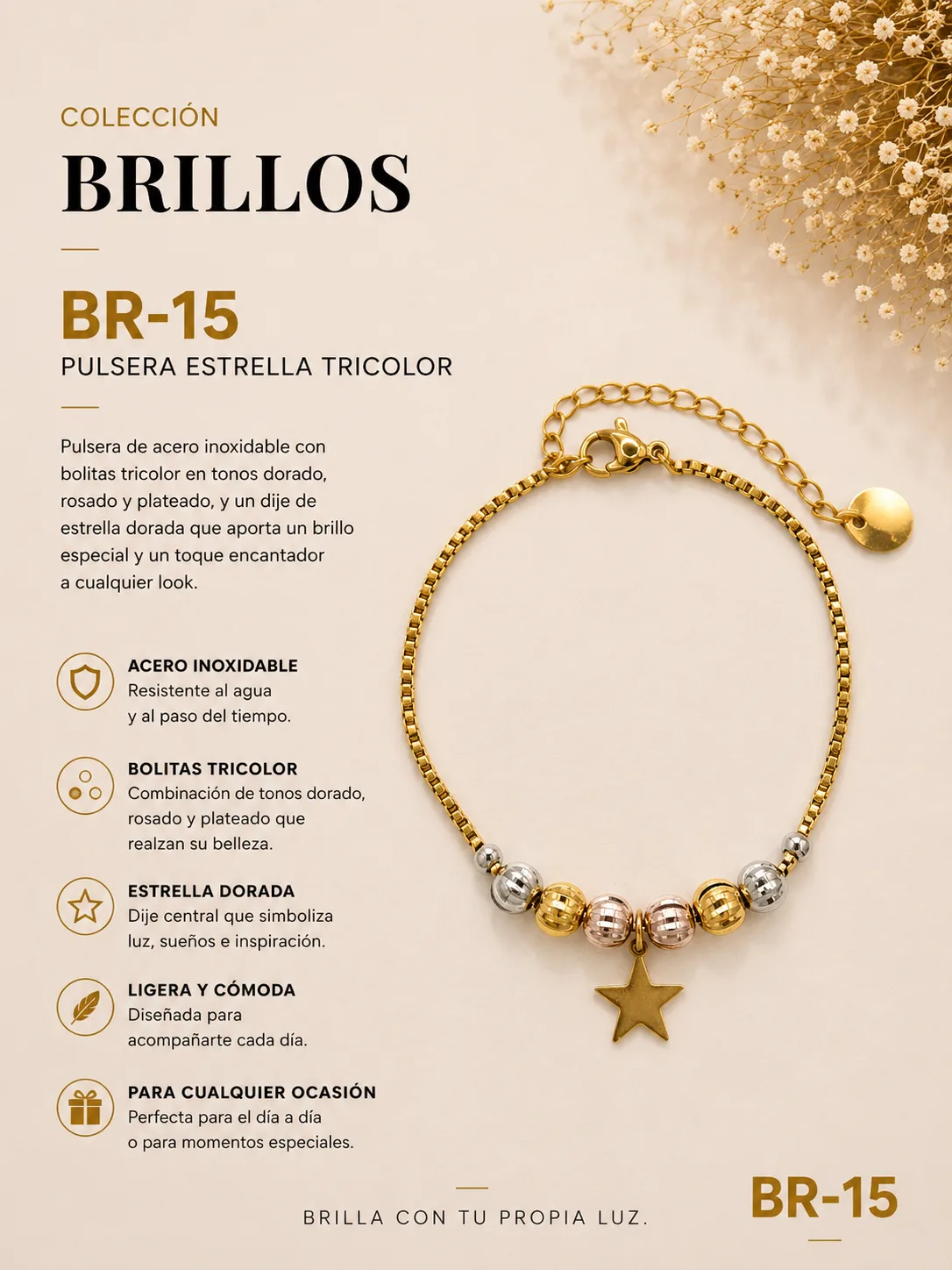 Pulsera Acero 8E Ref.br 15 | Megauz shop
