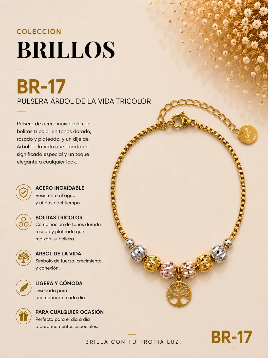 Pulsera Acero 8E Ref.br 17 | Megauz shop